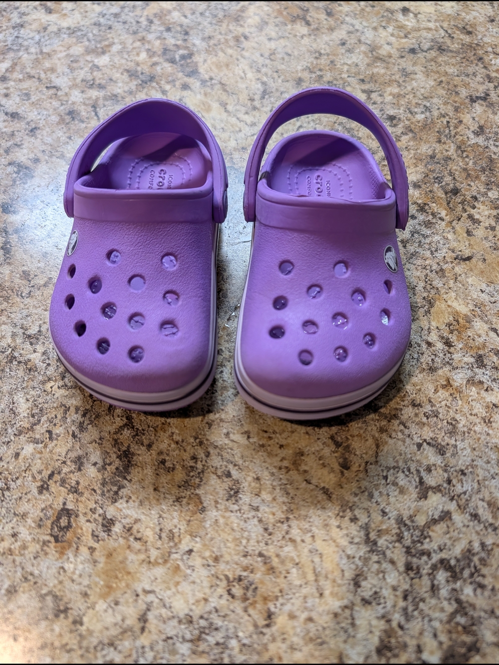 Crocs-Style Kids Purple Clog Sandals
